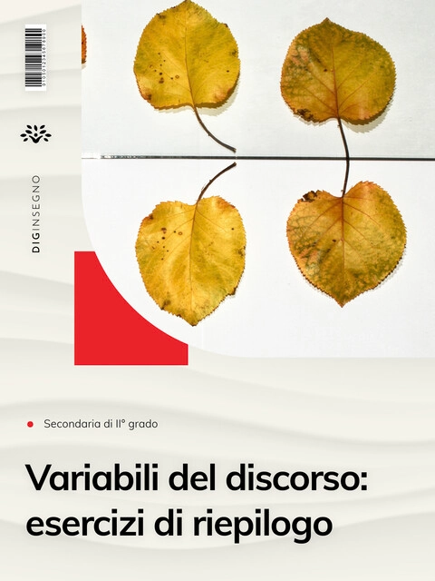 Cover LE PARTI VARIABILI DEL DISCORSO: ESERCIZI DI RIEPILOGO