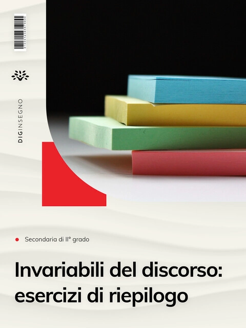 Cover LE PARTI INVARIABILI DEL DISCORSO: ESERCIZI DI RIEPILOGO